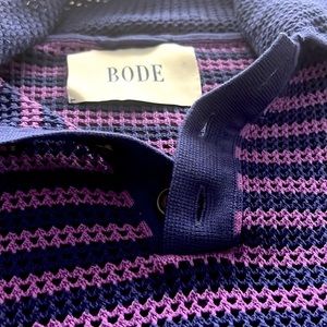 Purple and navy blue stripped $750 sweater Retail from Bode